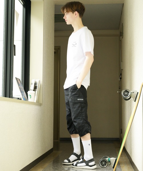 ８(eight)（エイト）の「８(eight)×スマイル コラボ SMILEオリジナル半袖Tシャツ（Tシャツ/カットソー・メンズ・ホワイト/ブラック/ネイビー・MEDIUM/LARGE）」の7枚目の写真