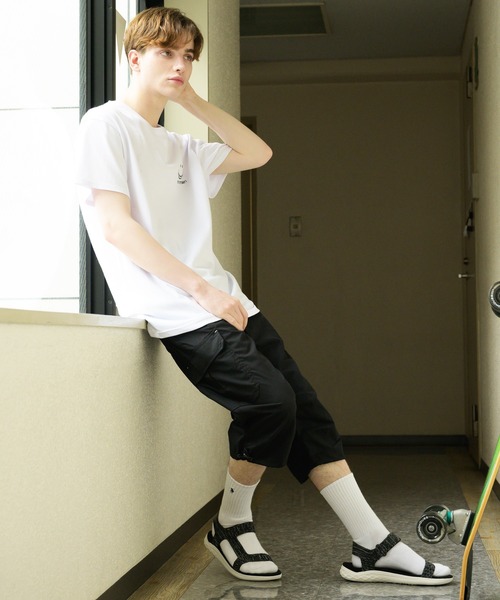 ８(eight)（エイト）の「８(eight)×スマイル コラボ SMILEオリジナル半袖Tシャツ（Tシャツ/カットソー・メンズ・ホワイト/ブラック/ネイビー・MEDIUM/LARGE）」の16枚目の写真