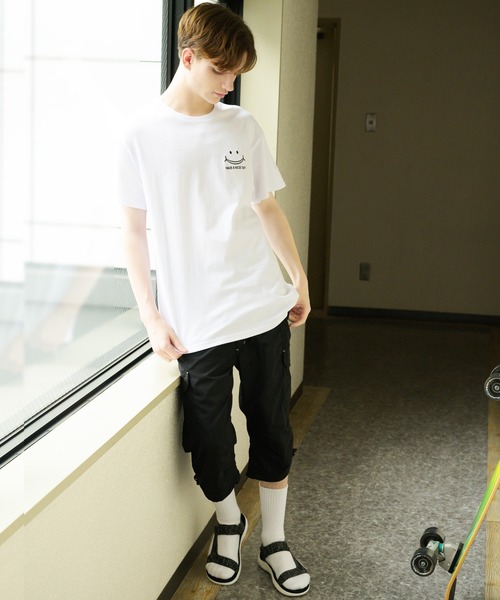 ８(eight)（エイト）の「８(eight)×スマイル コラボ SMILEオリジナル半袖Tシャツ（Tシャツ/カットソー・メンズ・ホワイト/ブラック/ネイビー・MEDIUM/LARGE）」の17枚目の写真