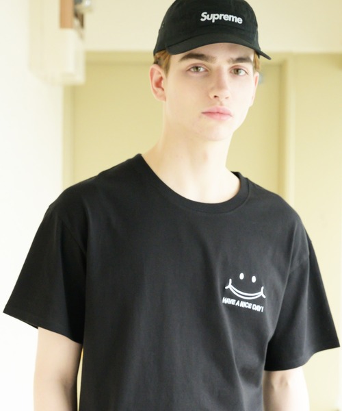 ８(eight)（エイト）の「８(eight)×スマイル コラボ SMILEオリジナル半袖Tシャツ（Tシャツ/カットソー・メンズ・ホワイト/ブラック/ネイビー・MEDIUM/LARGE）」の19枚目の写真