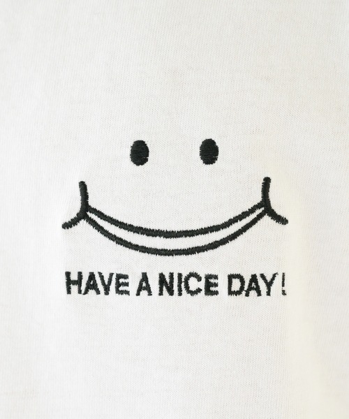 ８(eight)（エイト）の「８(eight)×スマイル コラボ SMILEオリジナル半袖Tシャツ（Tシャツ/カットソー・メンズ・ホワイト/ブラック/ネイビー・MEDIUM/LARGE）」の13枚目の写真