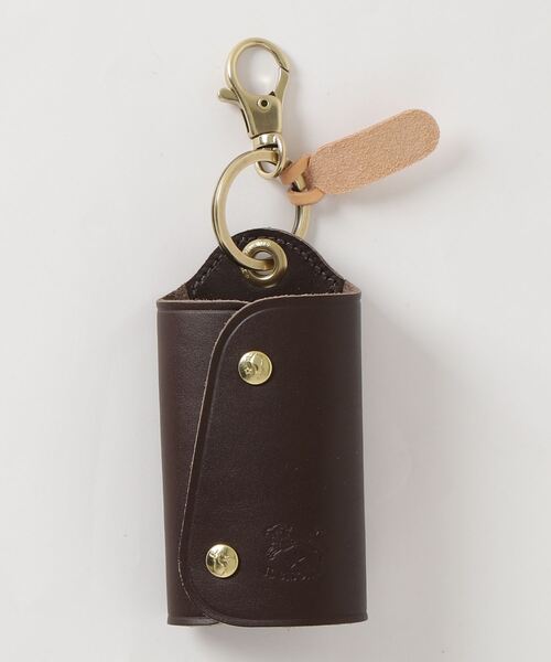 IL BISONTE（イルビゾンテ）の「【IL BISONTE】イルビゾンテ ORIGINAL LEATHER オリジナルレザー キーケース C0847（キーケース/キーアクセサリー・レディース・ブラック/ダークブラウン/ブラウン/グリーン/ワインレッド/ラベンダー/ナチュラル/キャメル・FREE）」の2枚目の写真