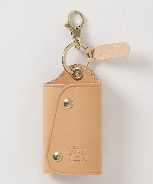 IL BISONTE（イルビゾンテ）の「【IL BISONTE】イルビゾンテ ORIGINAL LEATHER オリジナルレザー キーケース C0847（キーケース/キーアクセサリー・レディース・ブラック/ダークブラウン/ブラウン/グリーン/ワインレッド/ラベンダー/ナチュラル/キャメル・FREE）」の4枚目の写真