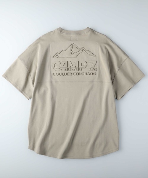 CAMP7（キャンプセブン）の「【CAMP7】エンボスロゴTシャツ（Tシャツ/カットソー・レディース・パープル/ホワイト/グリーン・L/M）」の12枚目の写真