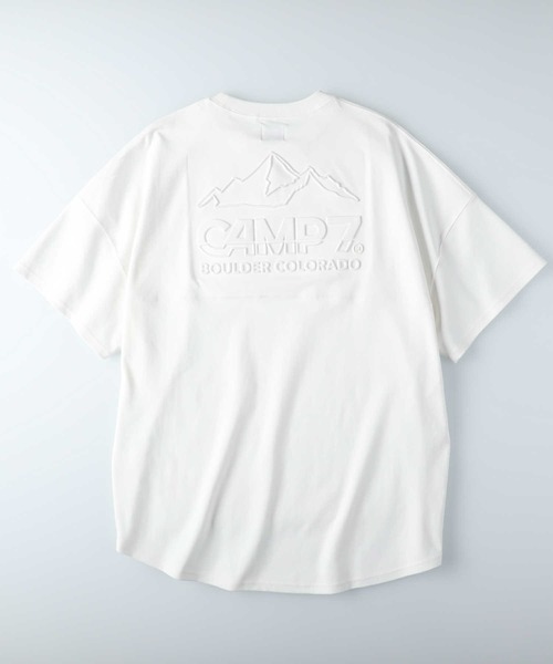 CAMP7（キャンプセブン）の「【CAMP7】エンボスロゴTシャツ（Tシャツ/カットソー・レディース・パープル/ホワイト/グリーン・L/M）」の14枚目の写真