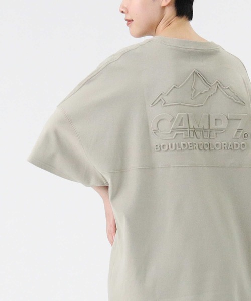 CAMP7（キャンプセブン）の「【CAMP7】エンボスロゴTシャツ（Tシャツ/カットソー・レディース・パープル/ホワイト/グリーン・L/M）」の17枚目の写真