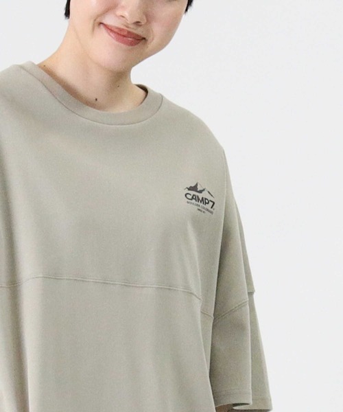 CAMP7（キャンプセブン）の「【CAMP7】エンボスロゴTシャツ（Tシャツ/カットソー・レディース・パープル/ホワイト/グリーン・L/M）」の19枚目の写真