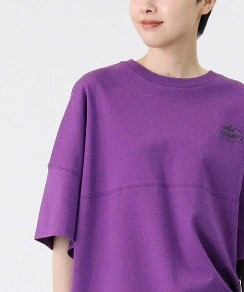 CAMP7（キャンプセブン）の「【CAMP7】エンボスロゴTシャツ（Tシャツ/カットソー・レディース・パープル/ホワイト/グリーン・L/M）」の22枚目の写真
