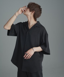 ADRER | high drape back belt open collar shirt/ハイドレープバックベルトオープンカラーシャツ(シャツ/ブラウス)