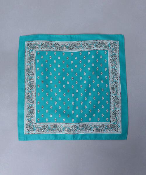 UNITED ARROWS（ユナイテッドアローズ）の「＜GLARNER TUECHLI（グラルナーチューヒリ）＞ スモール ペイズリー/バンダナ（バンダナ/スカーフ・メンズ・ダークグリーン/ケリー/イエロー/ベージュ・FREE）」の6枚目の写真