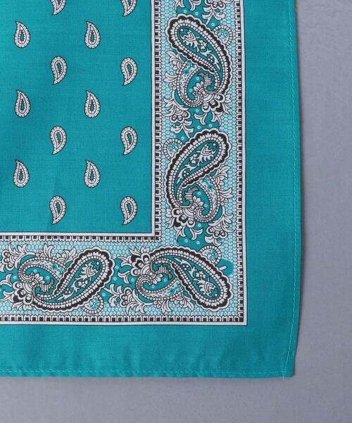 UNITED ARROWS（ユナイテッドアローズ）の「＜GLARNER TUECHLI（グラルナーチューヒリ）＞ スモール ペイズリー/バンダナ（バンダナ/スカーフ・メンズ・ダークグリーン/ケリー/イエロー/ベージュ・FREE）」の7枚目の写真