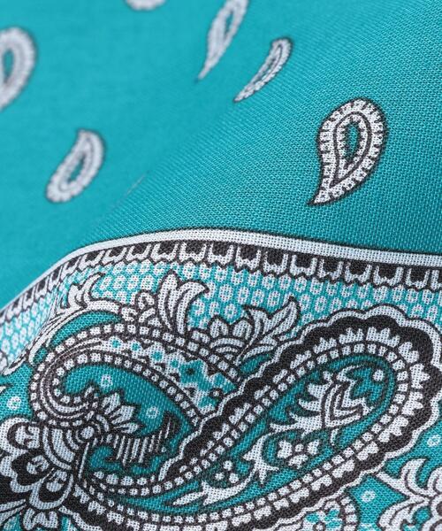 UNITED ARROWS（ユナイテッドアローズ）の「＜GLARNER TUECHLI（グラルナーチューヒリ）＞ スモール ペイズリー/バンダナ（バンダナ/スカーフ・メンズ・ダークグリーン/ケリー/イエロー/ベージュ・FREE）」の5枚目の写真