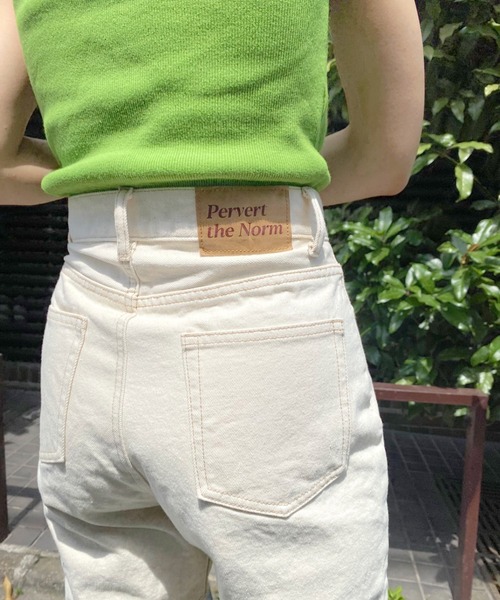 WHO'S WHO gallery（フーズフーギャラリー）の「ステッチデニム（デニムパンツ・レディース・ブラック/サックスブルー/キナリ・FREE）」の10枚目の写真