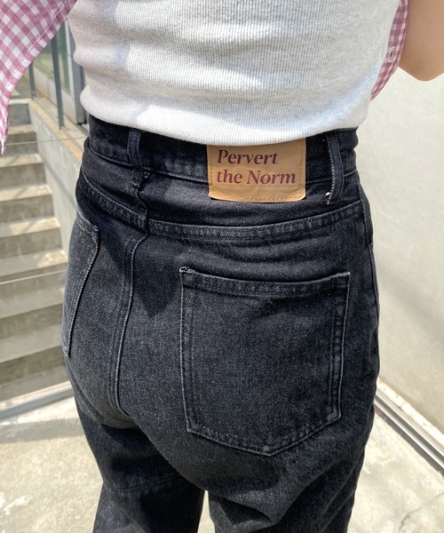 WHO'S WHO gallery（フーズフーギャラリー）の「ステッチデニム（デニムパンツ・レディース・ブラック/サックスブルー/キナリ・FREE）」の16枚目の写真