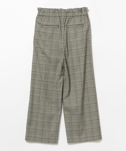 新品 beams チェックワイドパンツ BEAMS HEART（ビームス ハート）チェック柄 2タック ワイド
