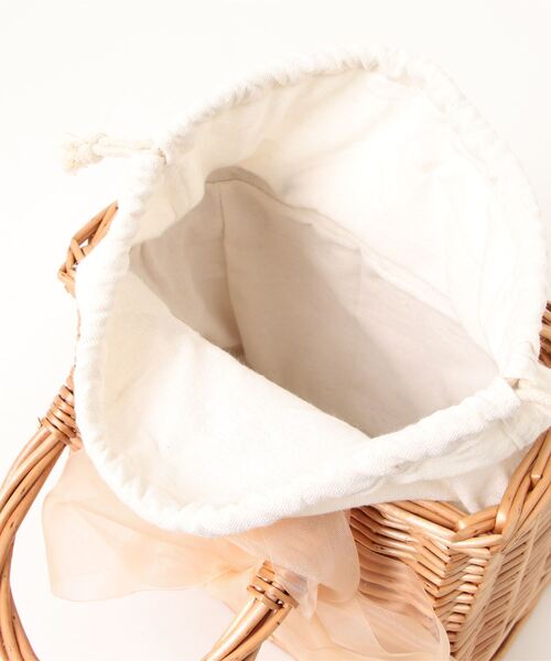 apres jour(アプレジュール)の「【apres jour×ARIAZ】リボン付きかごバッグ(かごバッグ・レディース・ナチュラル・FREE)」の5枚目の写真