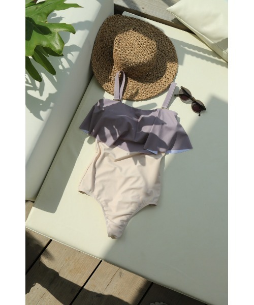 TRUNC（トランクエイティーエイト）の「Color Block Swimwear（水着・レディース・ブラウン/グレー・FREE）」の21枚目の写真