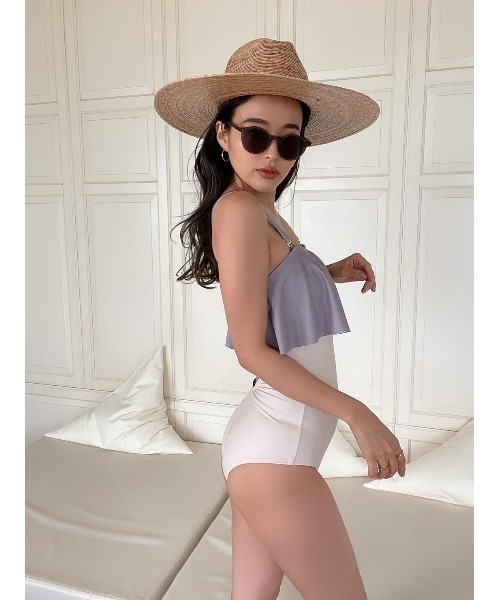 TRUNC（トランクエイティーエイト）の「Color Block Swimwear（水着・レディース・ブラウン/グレー・FREE）」の12枚目の写真