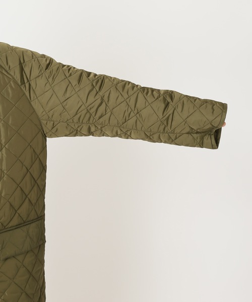 Barbour(バブアー)の「【Barbour / バブアー】 別注 BURGHLEY キルティングロングコート(ステンカラーコート・メンズ・ブラック/カーキ・40/38/36)」の21枚目の写真