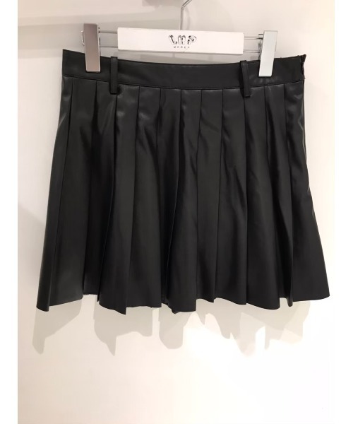 Ctr1(コントロール)の「Ctr1/コントロール/レザープリーツスカート(スカート・レディース・ブラック/ベージュ・SMALL/MEDIUM)」の7枚目の写真