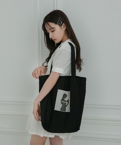 ANDGEEBEE（アンジービー）の「【UNISEX】シルエットトートバッグ（トートバッグ・レディース・パープル/ブラック・FREE）」の8枚目の写真