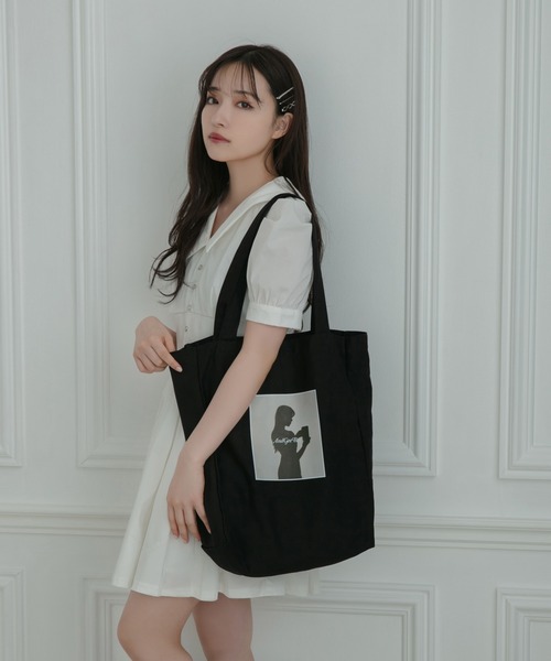 ANDGEEBEE（アンジービー）の「【UNISEX】シルエットトートバッグ（トートバッグ・レディース・パープル/ブラック・FREE）」の17枚目の写真