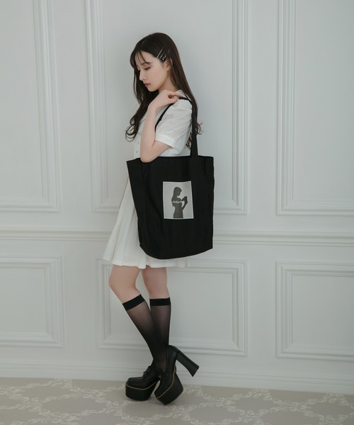 ANDGEEBEE（アンジービー）の「【UNISEX】シルエットトートバッグ（トートバッグ・レディース・パープル/ブラック・FREE）」の11枚目の写真