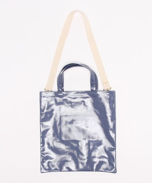 rapiecage（ラピエサージュ）の「PVCコーティングショルダートートBAG（ショルダーバッグ・レディース・ホワイト/ブラック/サックスブルー・FREE）」の18枚目の写真
