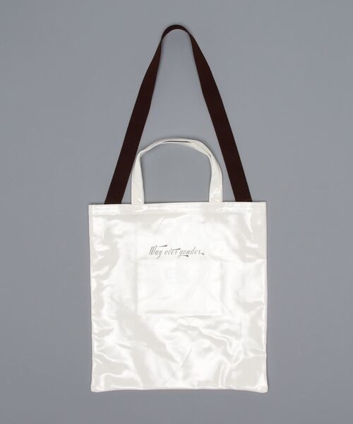 rapiecage（ラピエサージュ）の「PVCコーティングショルダートートBAG（ショルダーバッグ・レディース・ホワイト/ブラック/サックスブルー・FREE）」の19枚目の写真