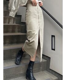 フロントZIPタイトスカート