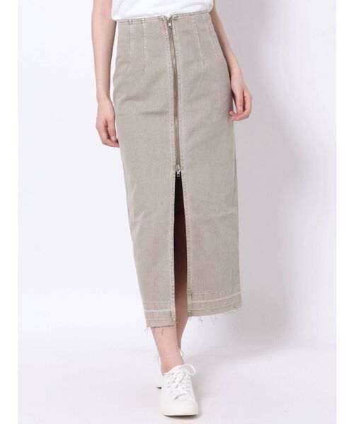 MURUA(ムルーア)の「フロントZIPタイトスカート(スカート・レディース・ベージュ・1/2)」の14枚目の写真