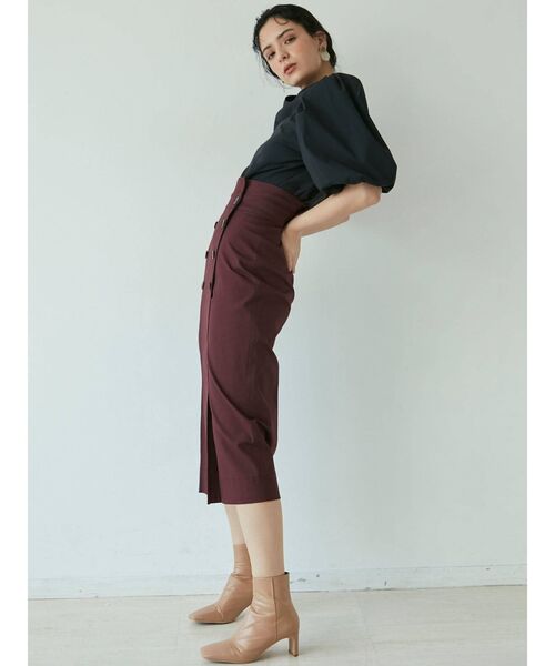 LAGUNAMOON(ラグナムーン)の「タックスリーブフォルムブラウス(シャツ/ブラウス・レディース・ブラック/ベージュ/キャメル・FREE)」の10枚目の写真