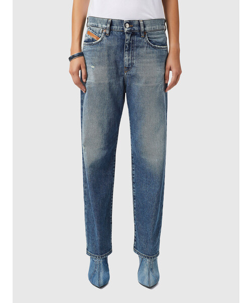 DIESEL（ディーゼル）の「DIESEL FW21 サステナブル デニム レディース ボーイフレンド ブルーデニム ヴィンテージ（デニムパンツ・レディース・インディゴブルー・27inch/25inch/26inch/24inch/23inch/29inch/28inch）」の7枚目の写真