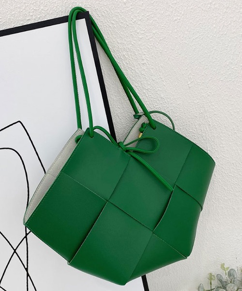 SMILE ORCHID(スマイルオーキッド)の「ポーチ付きメッシュトートバッグ(トートバッグ・レディース・ホワイト/ブラック/グリーン/ナチュラル・FREE)」の6枚目の写真