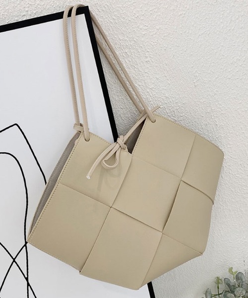 SMILE ORCHID(スマイルオーキッド)の「ポーチ付きメッシュトートバッグ(トートバッグ・レディース・ホワイト/ブラック/グリーン/ナチュラル・FREE)」の11枚目の写真