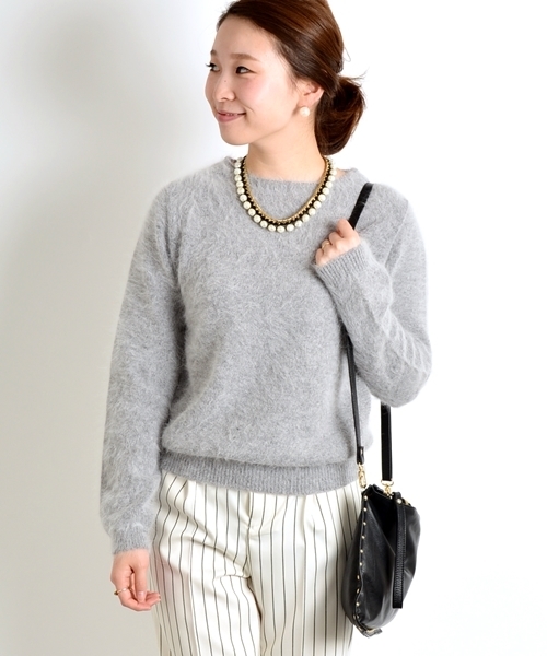 Ships For Women シップスフォーウィメン の アンゴラニットプルオーバー ニット セーター Wear