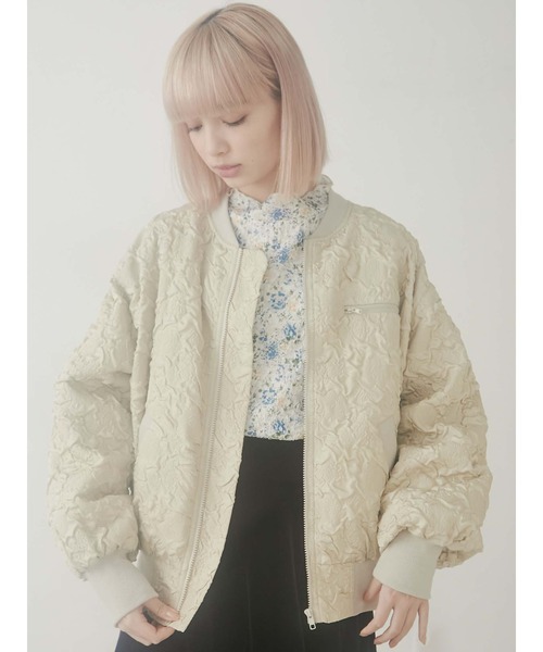 merry jenny(メリージェニー)の「くしゅくしゅのBZ(ブルゾン・レディース・ブラック/ベージュ/ブラウン・FREE)」の4枚目の写真