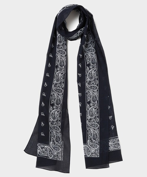 DELUXE（デラックス）の「NIGHT FOG（ストール/ショール・メンズ・ブラック/ベージュ・FREE）」の2枚目の写真