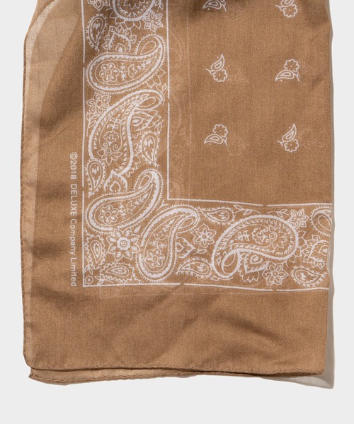 DELUXE（デラックス）の「NIGHT FOG（ストール/ショール・メンズ・ブラック/ベージュ・FREE）」の4枚目の写真