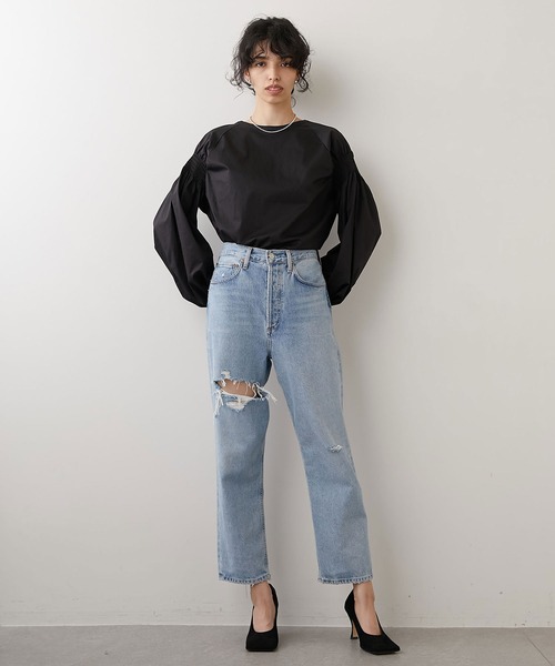 美品✨Whim Gazette ウィムガゼット　リボン　ボリューム袖　ブラウス v_P18HAC_02.jpg?$500$