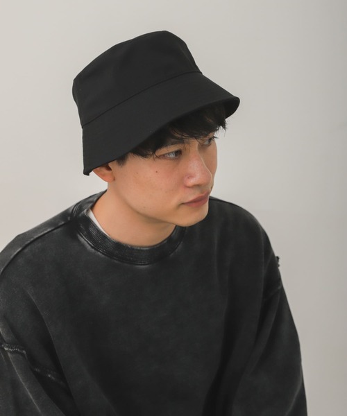 SENSE OF PLACE by URBAN RESEARCH（センスオブプレイスバイアーバンリサーチ）の「ベーシックバケットハット（ハット・メンズ・ベージュ系その他/ブラック・ONE）」の2枚目の写真