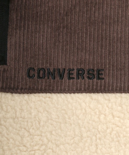 CONVERSE（コンバース）の「CONVERSE/コンバース シープボアフリース ポケット スタンドカラー ブルゾン（ブルゾン・メンズ・オフホワイト/ブラック/ベージュ・M/L/LL）」の11枚目の写真