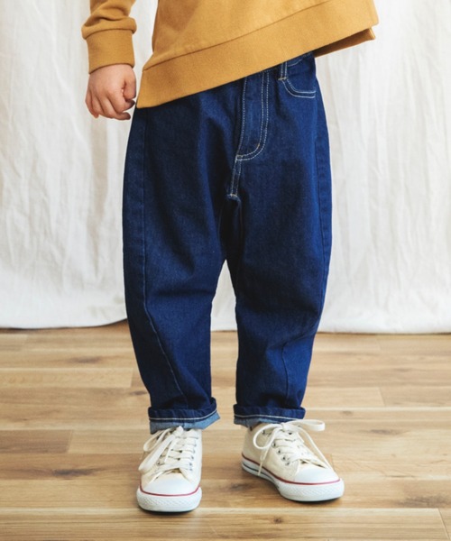 BRANSHES（ブランシェス）の「トルネードデニムパンツ（デニムパンツ・キッズ・ネイビー/ブルー・110cm/120cm/130cm/140cm/150cm/100cm）」の2枚目の写真