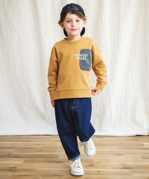 BRANSHES（ブランシェス）の「トルネードデニムパンツ（デニムパンツ・キッズ・ネイビー/ブルー・110cm/120cm/130cm/140cm/150cm/100cm）」の5枚目の写真