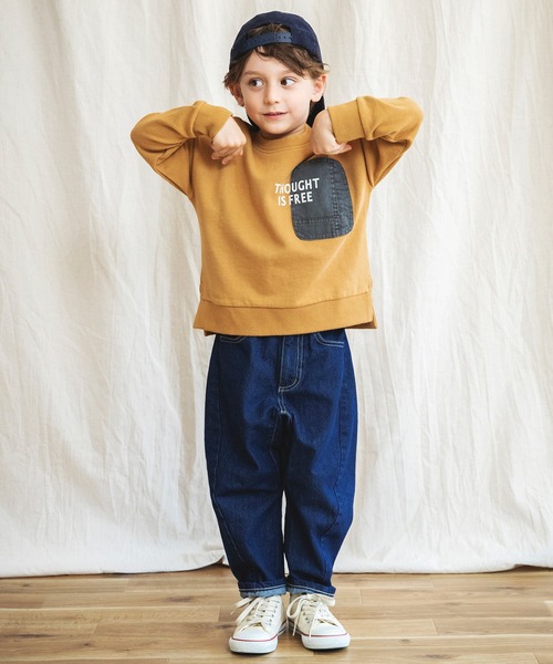 BRANSHES（ブランシェス）の「トルネードデニムパンツ（デニムパンツ・キッズ・ネイビー/ブルー・110cm/120cm/130cm/140cm/150cm/100cm）」の4枚目の写真