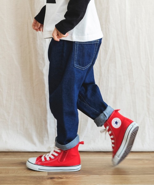 BRANSHES（ブランシェス）の「トルネードデニムパンツ（デニムパンツ・キッズ・ネイビー/ブルー・110cm/120cm/130cm/140cm/150cm/100cm）」の18枚目の写真