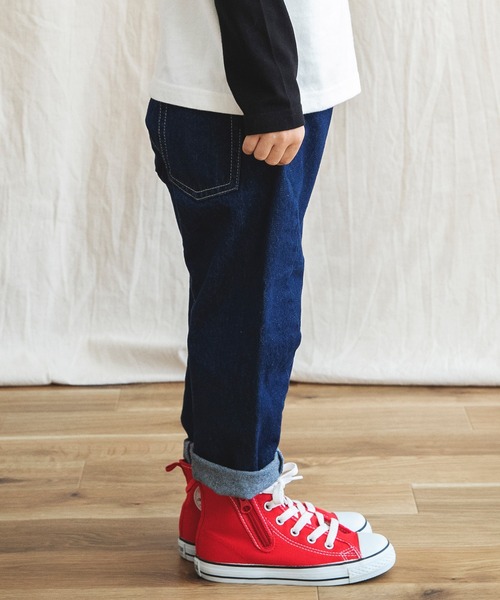 BRANSHES（ブランシェス）の「トルネードデニムパンツ（デニムパンツ・キッズ・ネイビー/ブルー・110cm/120cm/130cm/140cm/150cm/100cm）」の17枚目の写真