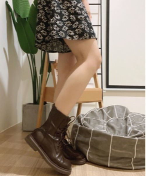 KOR(ケーオーアール)の「レースアップ ショートブーツ(ブーツ・レディース・ブラック/ブラウン・35/36/37/38/39/40)」の13枚目の写真