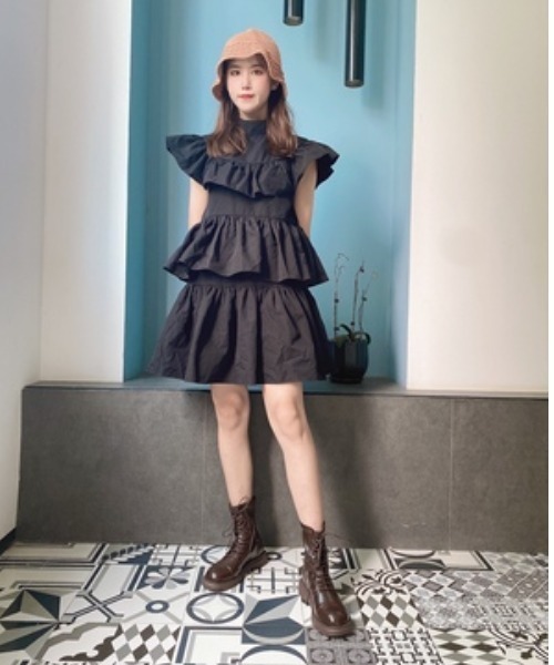 KOR(ケーオーアール)の「レースアップ ショートブーツ(ブーツ・レディース・ブラック/ブラウン・35/36/37/38/39/40)」の11枚目の写真