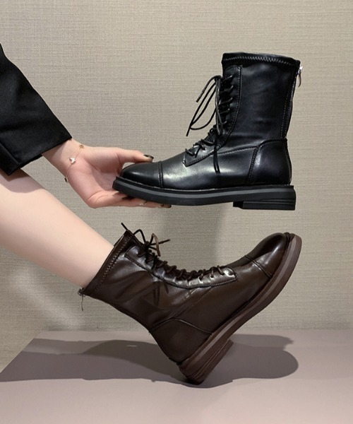 KOR(ケーオーアール)の「レースアップ ショートブーツ(ブーツ・レディース・ブラック/ブラウン・35/36/37/38/39/40)」の17枚目の写真